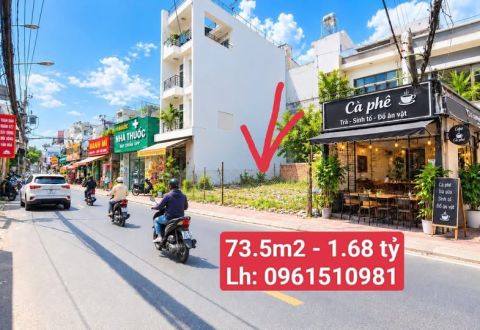 Em chính chủ cần bán mảnh đất Hà Nội, diện tích 73.5m2 nằm trên trục đường kinh doanh như hình. Đ...