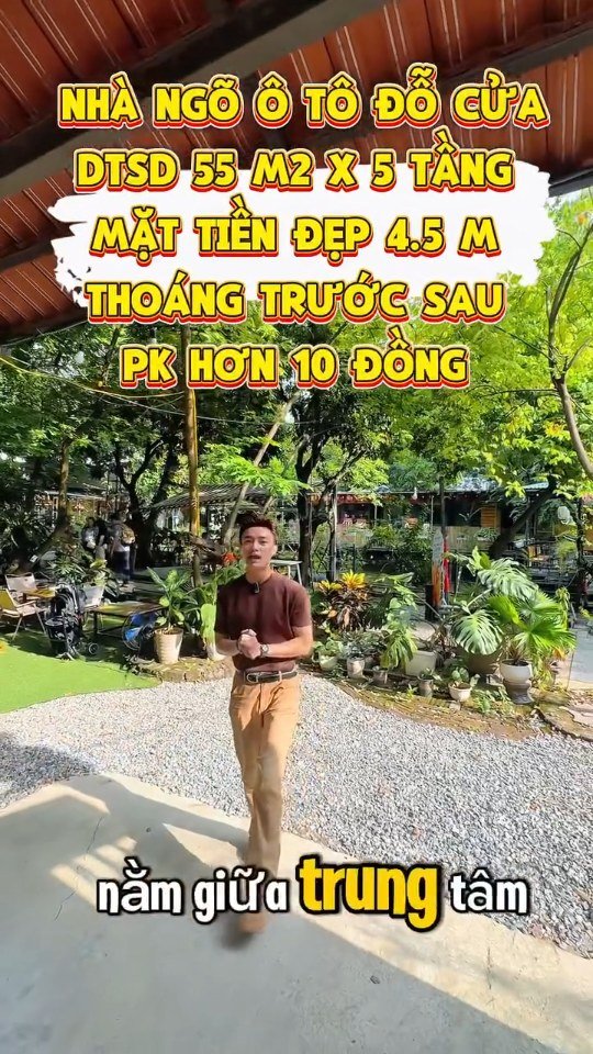 Nhà ngõ oto đỗ cửa